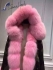 Mr and Mrs italy parka camouflage pink fox fur